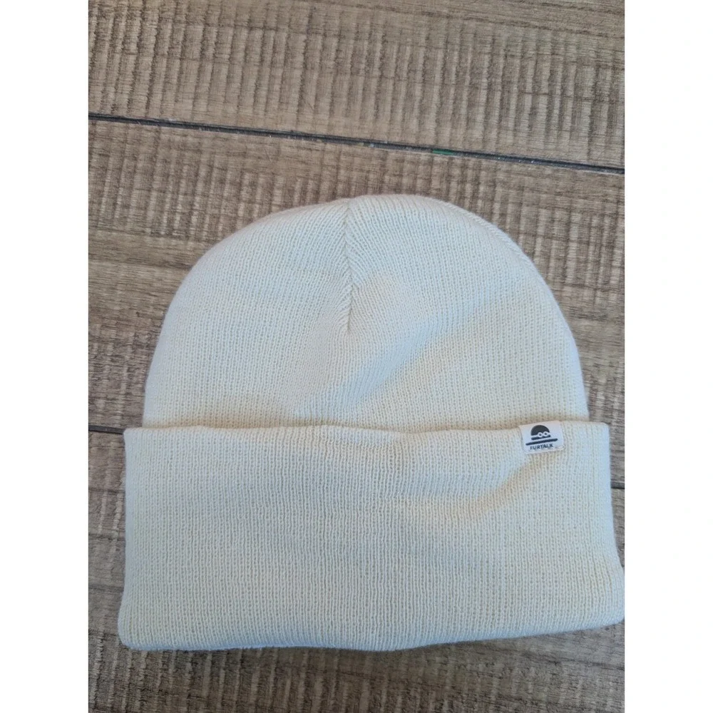 Furtalk white Kid's Double Layer Knit Soft Beanie Age 3-8 Years For All
